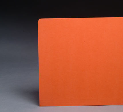File Folders Orange 1/3 Cut Top Tab