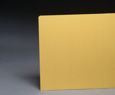 Yellow Color File Folders 1/3 Cut Top Tab, Letter Size (Box of 100)