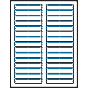 Light Blue Inkjet Laser File Folder Labels Compatible 5366