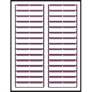 Purple Inkjet Laser File Folder Labels Compatible 5366