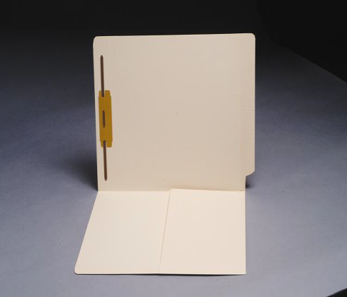 11 pt Manila Folders, 1/2 Pocket Inside Front, Full Cut End Tab, Single Fastener