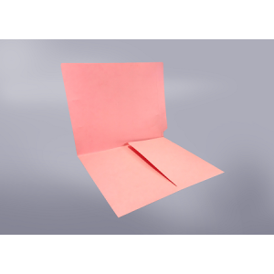 Pink Color File Folders, Full Cut End Tab, Letter Size, 1/2 Pocket Inside Front (Box of 50)