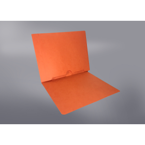 Orange Color File Folders, Full Cut End Tab, Letter Size, Full Back Pocket (Box of 50)