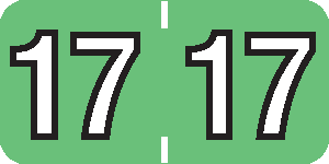 Tabbies 14400 Series Year Code Labels Colwell Compatible 2017