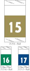 Tabbies 71700 Year Code Labels Col R Tab Products Qty 1000