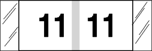 Tabbies 11830 Col R Tab Numeric Labels 11