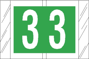 Tabbies 81000 Col R Tab Numeric Labels 3