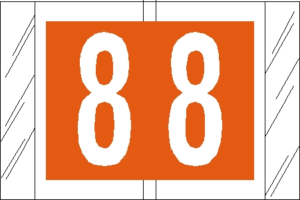 Tabbies 81000 Col R Tab Numeric Labels 8
