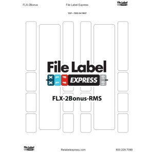 2-Up Combo Top or End Tab File Folder Labels