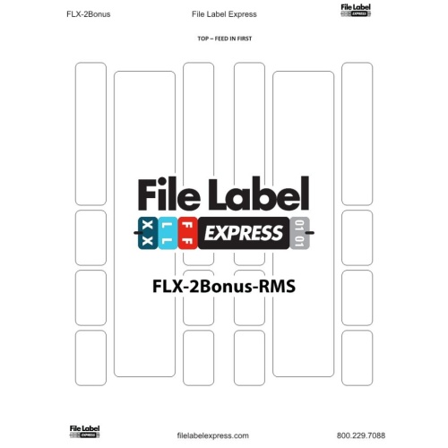 2-Up Combo Top or End Tab File Folder Labels