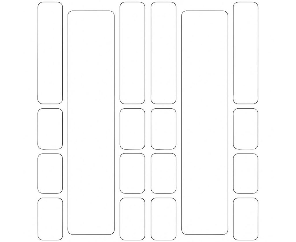 2-Up Combo Full Top/End Tab Folder Labels