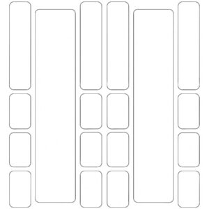 2-Up Combo Full Top/End Tab Folder Labels